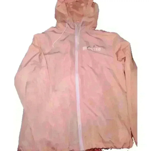 Addicted fishing lightweight wind jacket light pink sz small - Picture 1 of 4